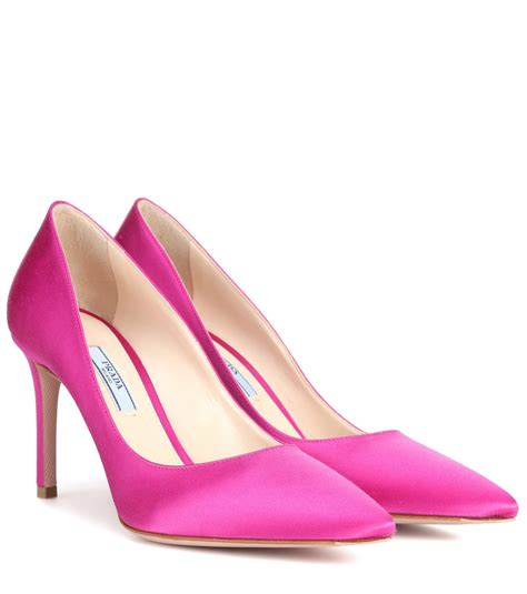 prada satin pumps|prada heels for sale.